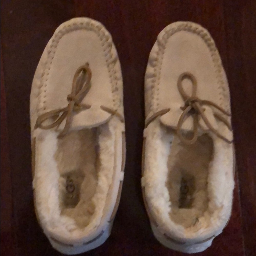 Ugg shearling Dakota offwhite suede slipper